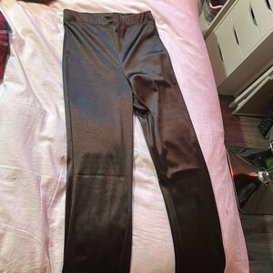 shiny bell bottom pants